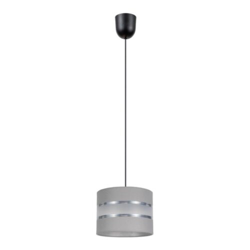 Csillár zsinóron CORAL 1xE27/60W/230V á. 20 cm ezüst