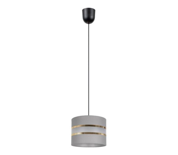 Csillár zsinóron CORAL 1xE27/60W/230V á. 20 cm szürke