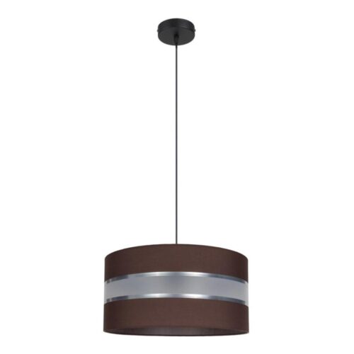 Csillár zsinóron CORAL 1xE27/60W/230V á. 40 cm barna