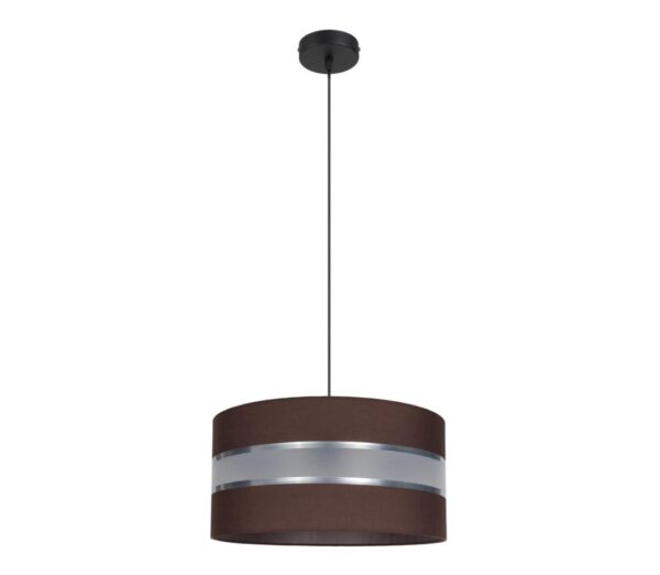 Csillár zsinóron CORAL 1xE27/60W/230V á. 40 cm barna