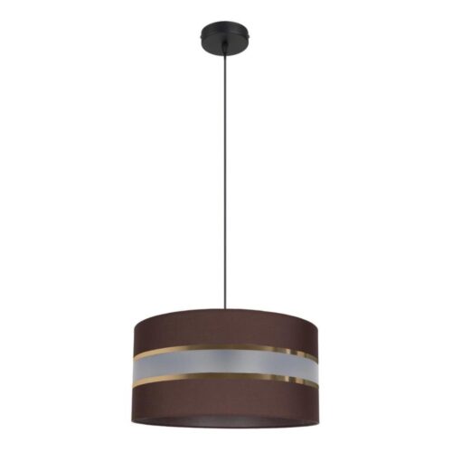 Csillár zsinóron CORAL 1xE27/60W/230V á. 40 cm barna