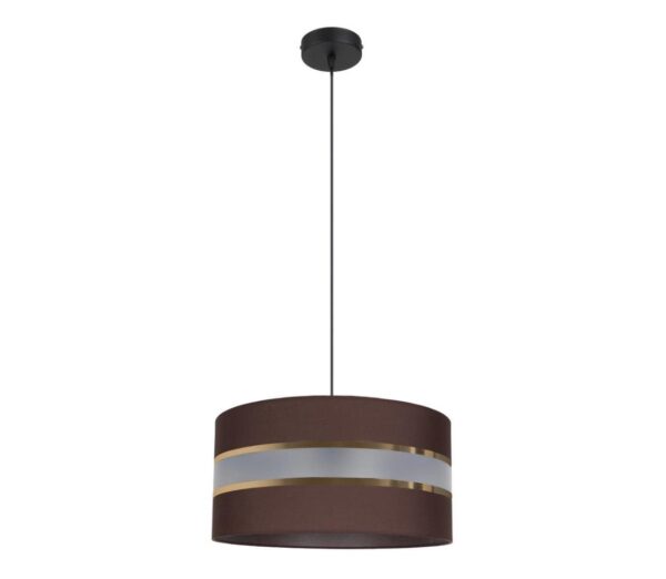 Csillár zsinóron CORAL 1xE27/60W/230V á. 40 cm barna