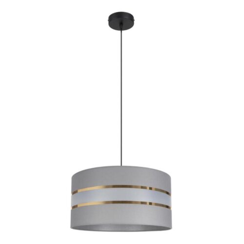 Csillár zsinóron CORAL 1xE27/60W/230V á. 40 cm ezüst
