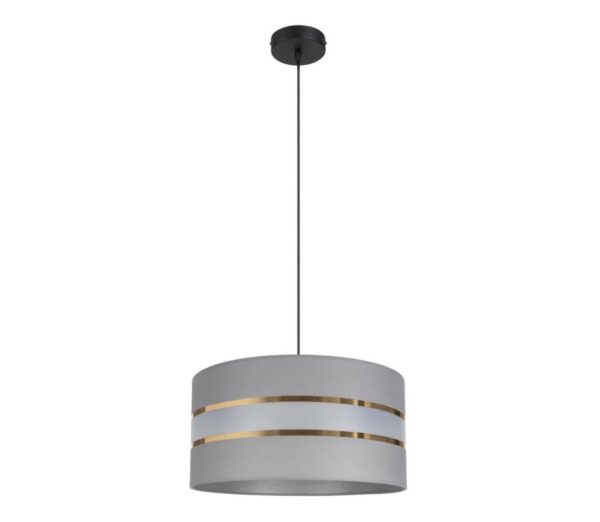 Csillár zsinóron CORAL 1xE27/60W/230V á. 40 cm ezüst