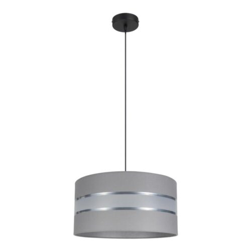 Csillár zsinóron CORAL 1xE27/60W/230V á. 40 cm szürke