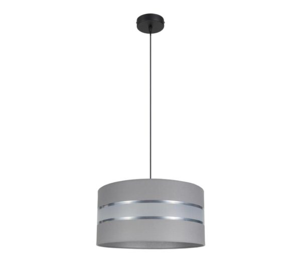 Csillár zsinóron CORAL 1xE27/60W/230V á. 40 cm szürke