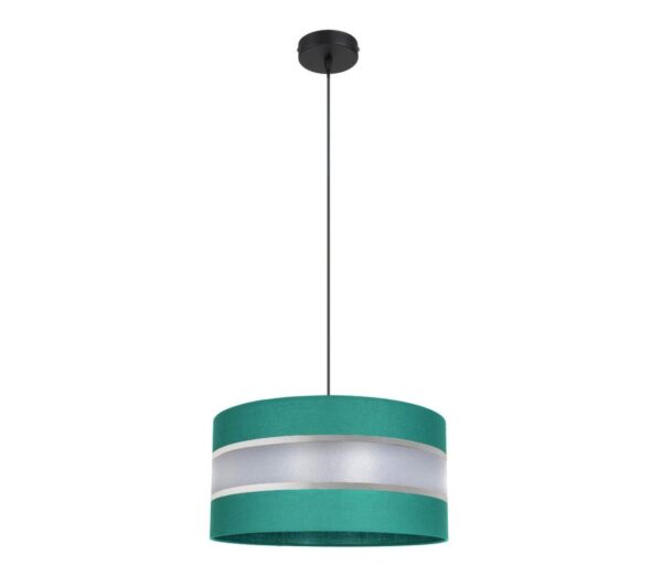 Csillár zsinóron CORAL 1xE27/60W/230V á. 40 cm zöld