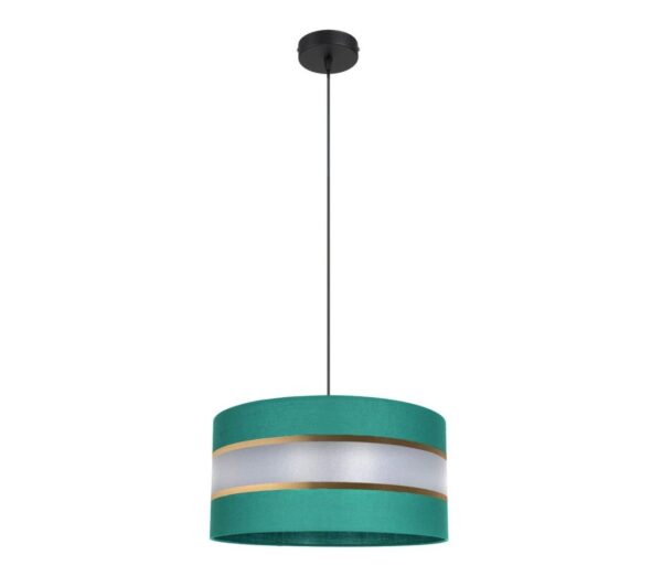 Csillár zsinóron CORAL 1xE27/60W/230V á. 40 cm zöld