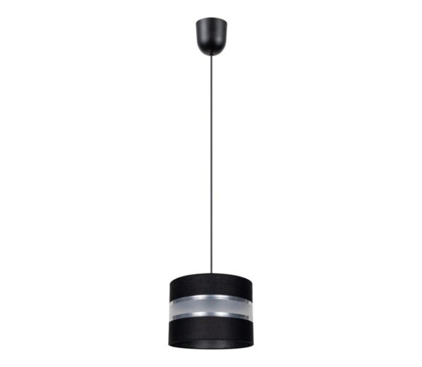 Csillár zsinóron CORAL S 1xE27/60W/230V fekete