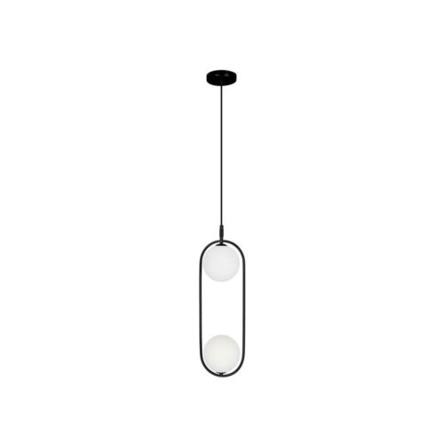 Csillár zsinóron CORDEL 2xG9/28W/230V fekete