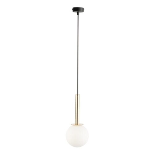 Csillár zsinóron DAISY 1xG9/12W/230V átm. 14 cm arany/fekete/fehér
