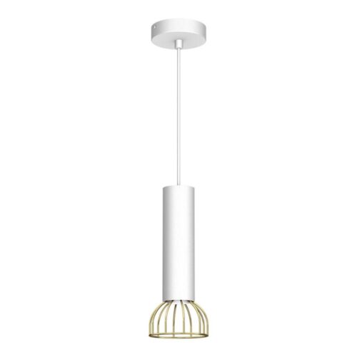 Csillár zsinóron DANTE 1xGU10/25W/230V fehér/arany