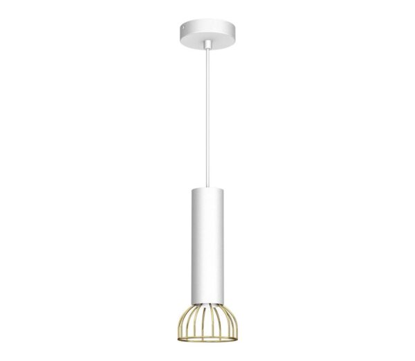 Csillár zsinóron DANTE 1xGU10/25W/230V fehér/arany