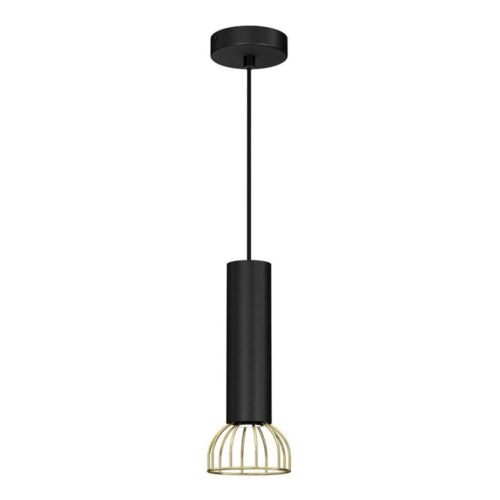 Csillár zsinóron DANTE 1xGU10/25W/230V fekete/arany