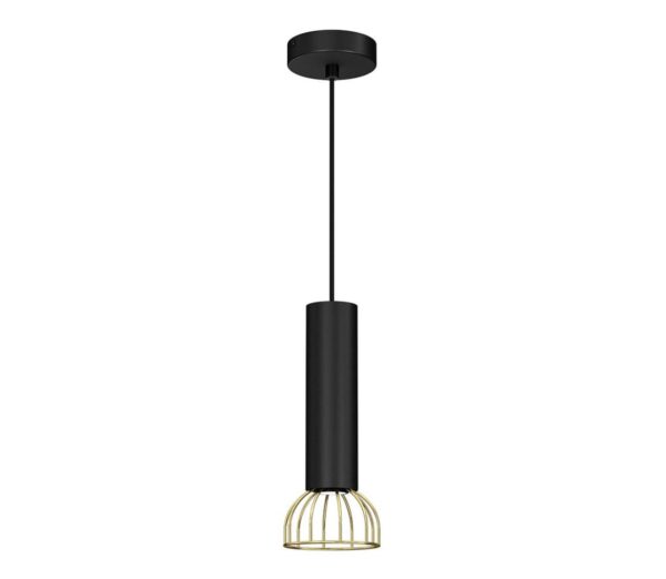 Csillár zsinóron DANTE 1xGU10/25W/230V fekete/arany