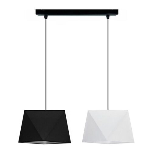 Csillár zsinóron DIAMENT 2xE27/60W/230V fekete