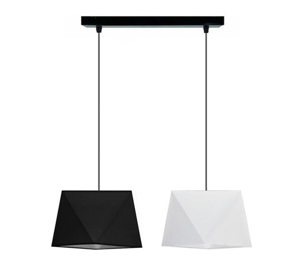 Csillár zsinóron DIAMENT 2xE27/60W/230V fekete