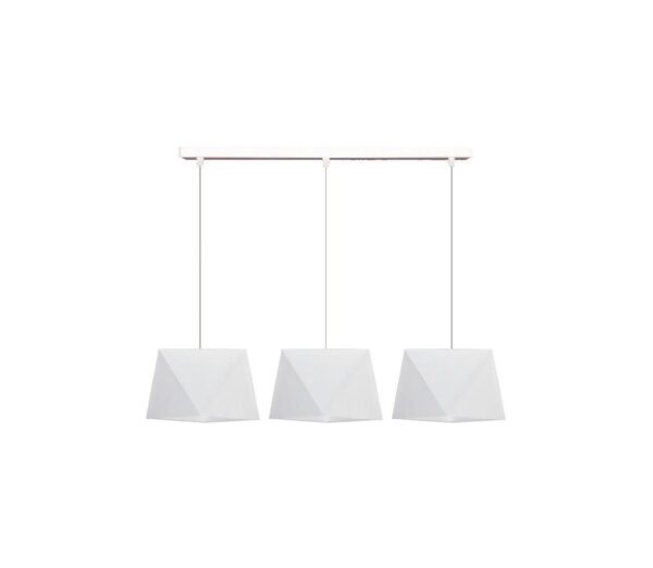 Csillár zsinóron DIAMENT 3xE27/60W/230V fehér