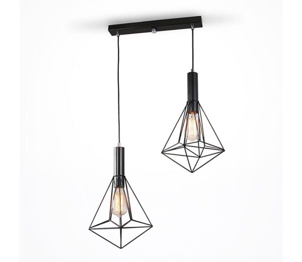 Csillár zsinóron DIAMOND 2xE27/60W/230V