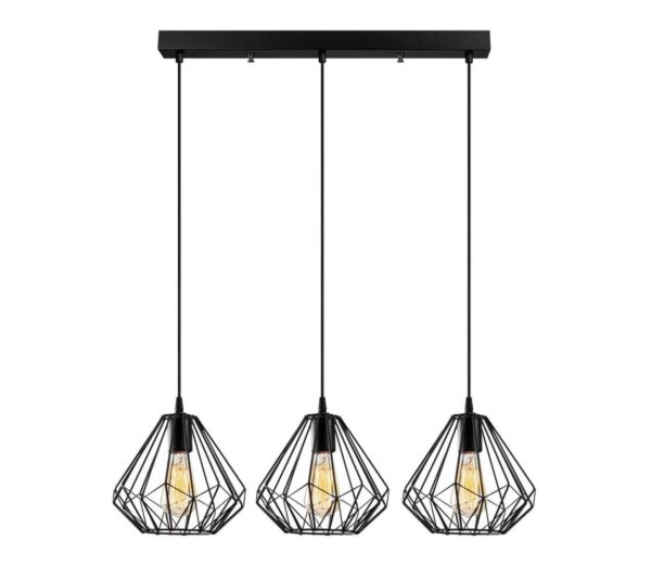 Csillár zsinóron DIAMOND 3xE27/100W/230V