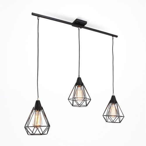 Csillár zsinóron DIAMOND 3xE27/60W/230V 83 cm