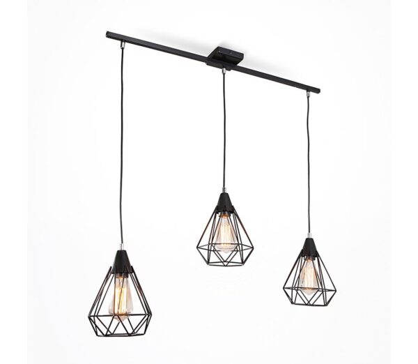 Csillár zsinóron DIAMOND 3xE27/60W/230V 83 cm