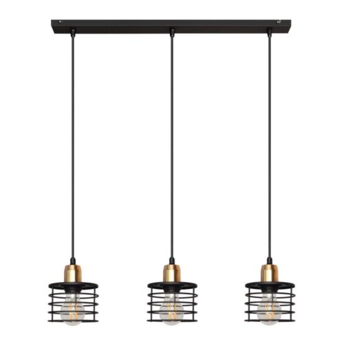 Csillár zsinóron EDISON 3xE27/15W/230V