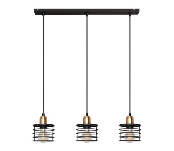 Csillár zsinóron EDISON 3xE27/15W/230V