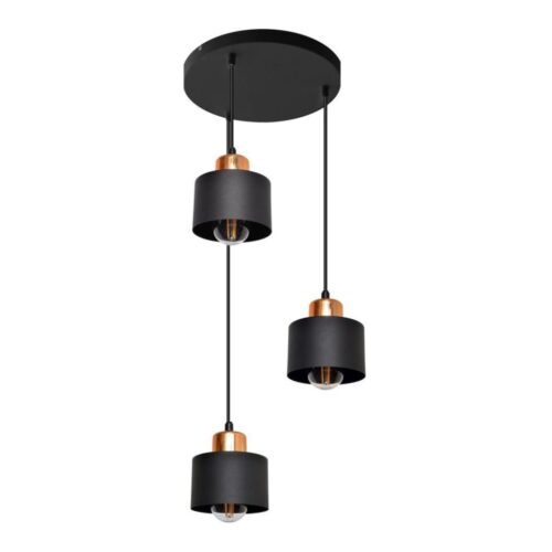 Csillár zsinóron EDISON 3xE27/15W/230V
