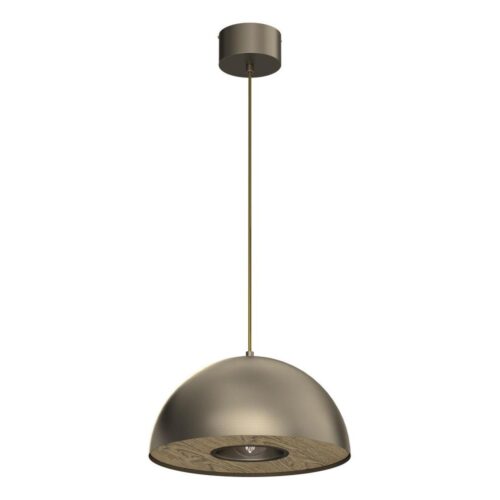 Csillár zsinóron ELGUND 1xE27/15W/230V átm. 35 cm réz