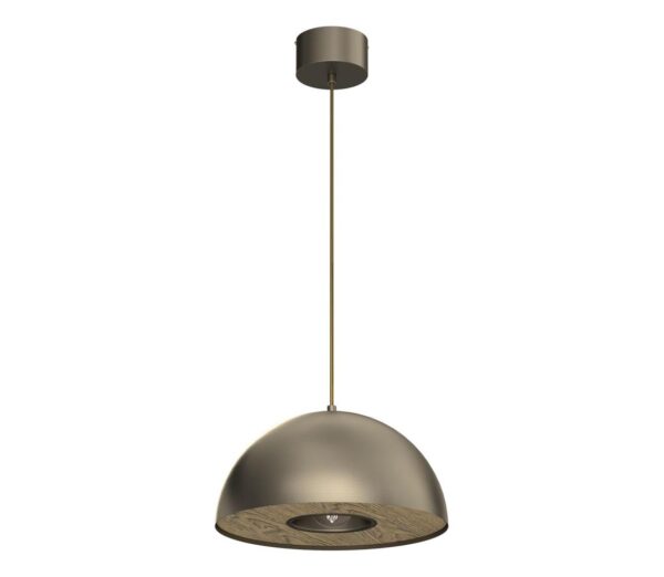 Csillár zsinóron ELGUND 1xE27/15W/230V átm. 35 cm réz