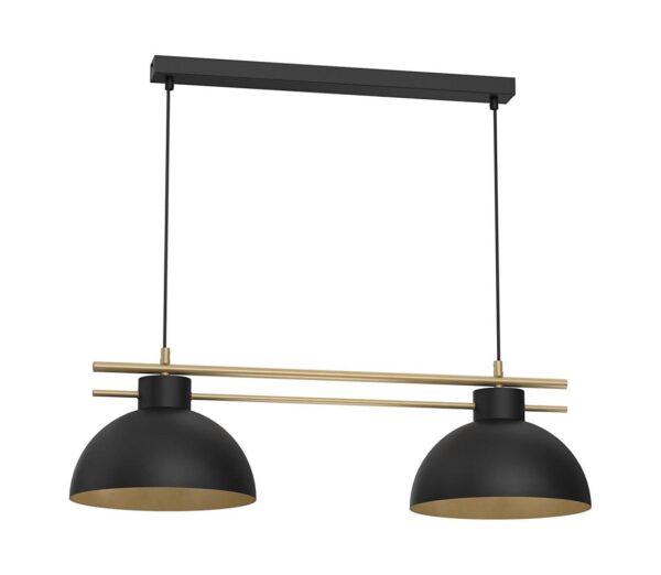 Csillár zsinóron ESTATE 2xE27/15W/230V fekete