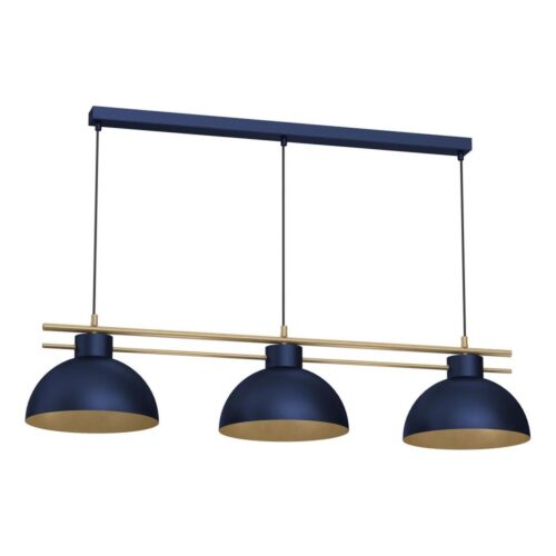 Csillár zsinóron ESTATE 3xE27/15W/230V kék
