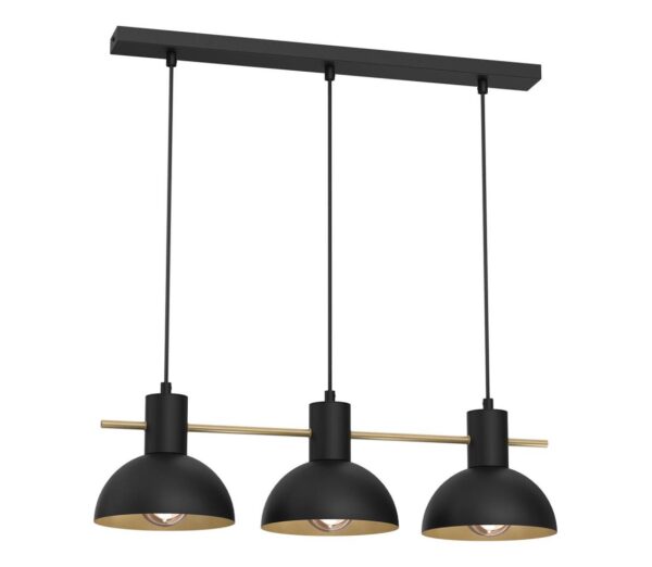 Csillár zsinóron ESTATE MINI 3xE27/15W/230V fekete