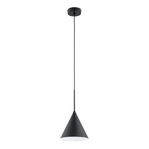 Csillár zsinóron FABO 1xE27/15W/230V fekete