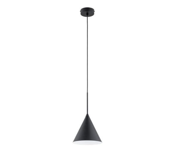 Csillár zsinóron FABO 1xE27/15W/230V fekete