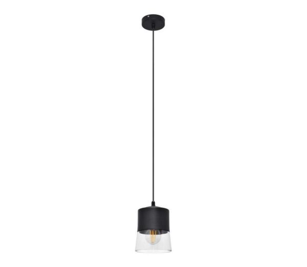 Csillár zsinóron FERGIE 1xE27/15W/230V fekete