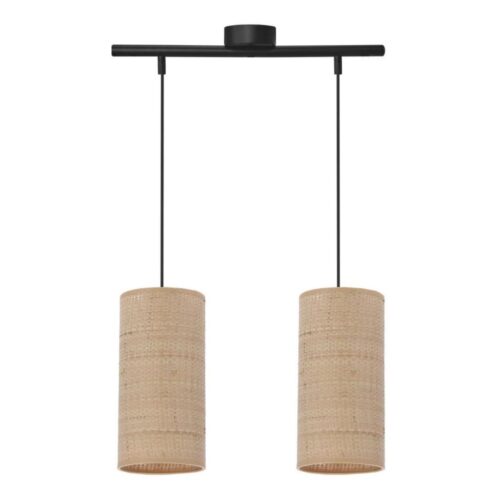 Csillár zsinóron FLERI 2xE27/60W/230V rattan