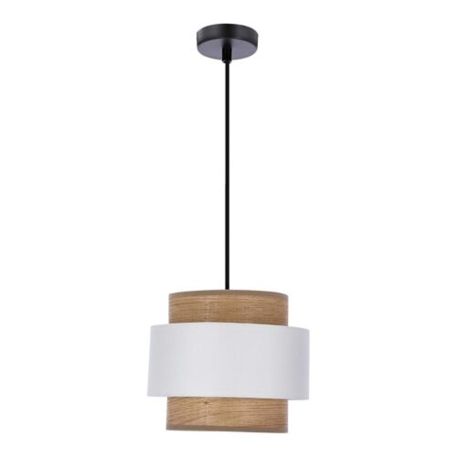 Csillár zsinóron FORNI 1xE27/40W/230V barna/fehér