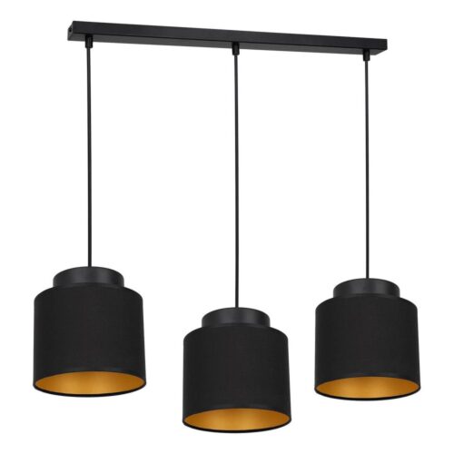 Csillár zsinóron FRODI 3xE27/60W/230V fekete