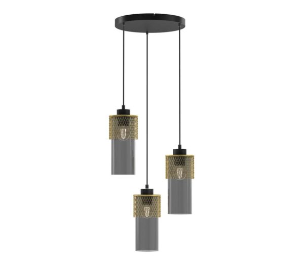 Csillár zsinóron GLAM 3xE27/60W/230V