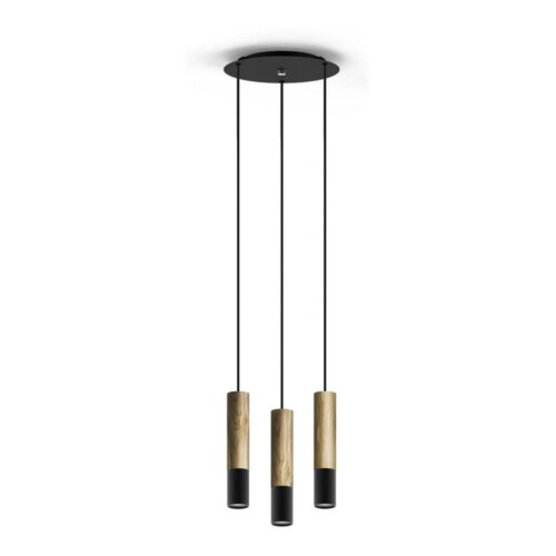 Csillár zsinóron GLEIZ WOOD 3xGU10/35W/230V