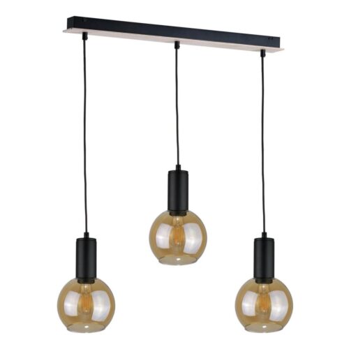 Keter Lighting Csillár zsinóron JANTAR WOOD 3xE27/60W/230V