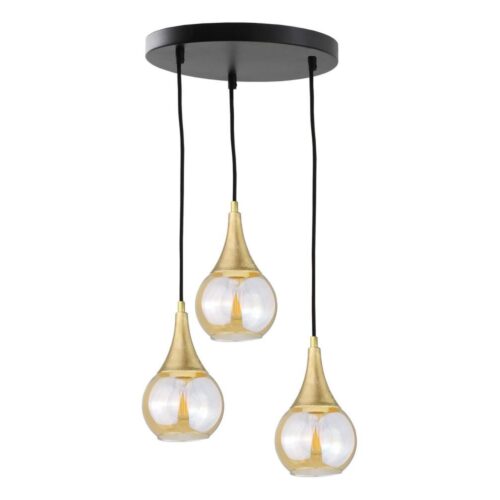 Keter Lighting Csillár zsinóron LACRIMA HONEY 3xE27/60W/230V á. 30 cm