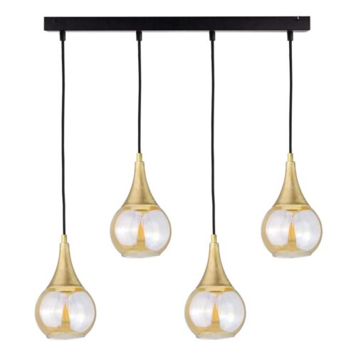 Keter Lighting Csillár zsinóron LACRIMA HONEY 4xE27/60W/230V