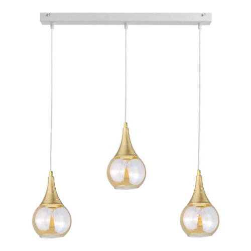 Keter Lighting Csillár zsinóron LACRIMA WHITE 3xE27/60W/230V