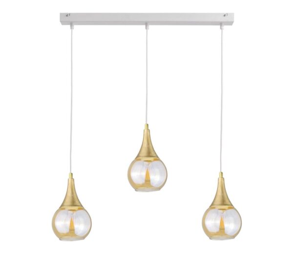 Keter Lighting Csillár zsinóron LACRIMA WHITE 3xE27/60W/230V
