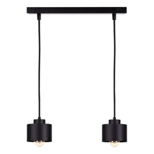 Keter Lighting Csillár zsinóron SIMPLY BLACK 2xE27/60W/230V