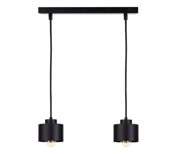 Keter Lighting Csillár zsinóron SIMPLY BLACK 2xE27/60W/230V