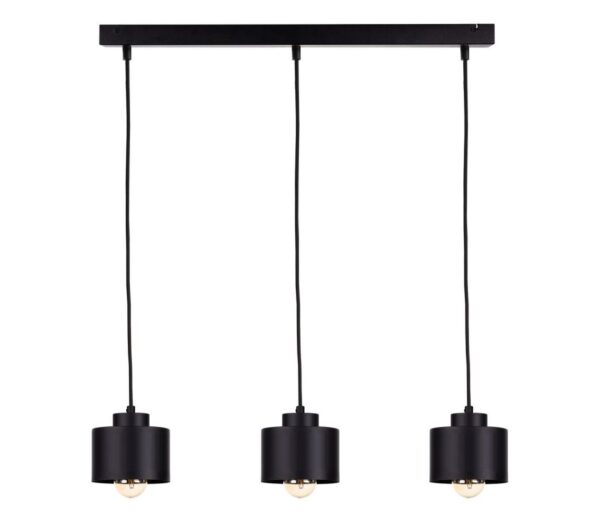 Keter Lighting Csillár zsinóron SIMPLY BLACK 3xE27/60W/230V